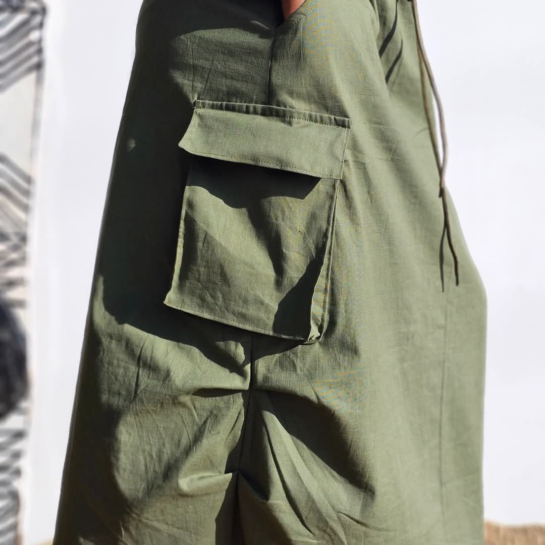 Cargo Skirt Olive - Linen