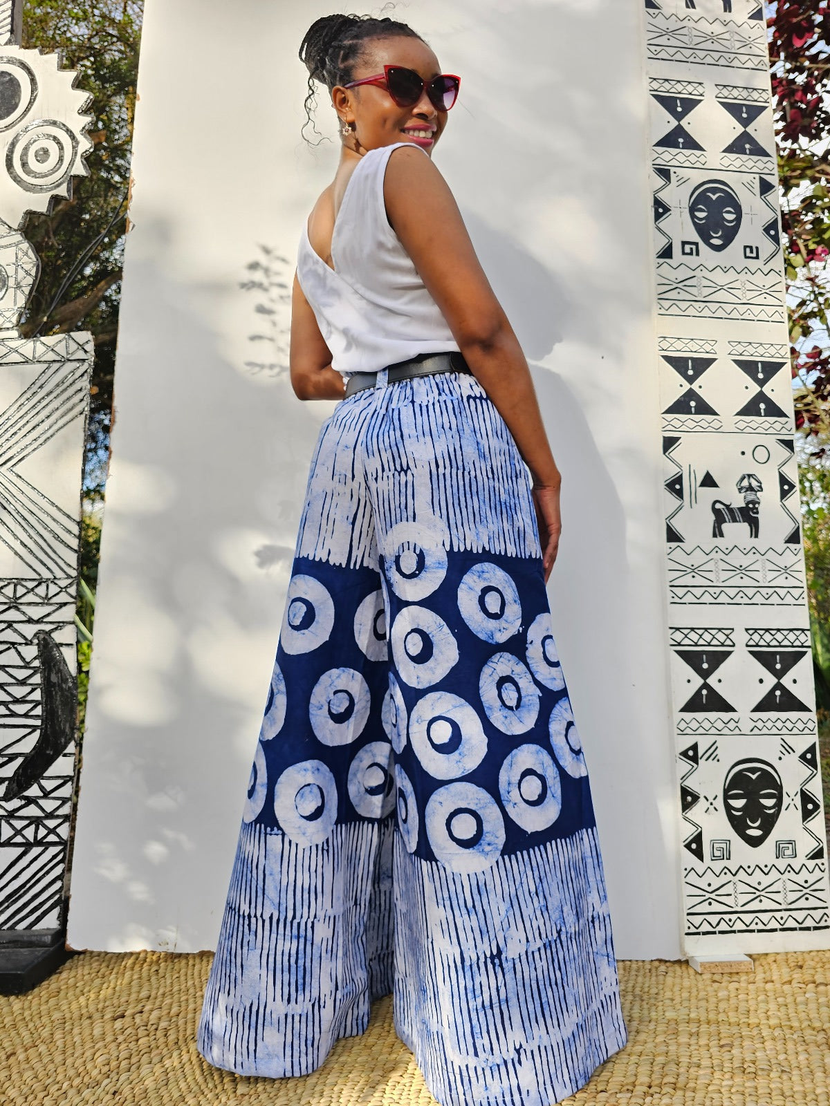Palazzo Pants Indigo duo - Batik