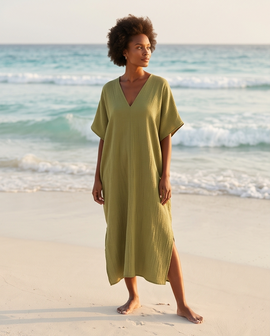 Diani Dress Olive - Cotton