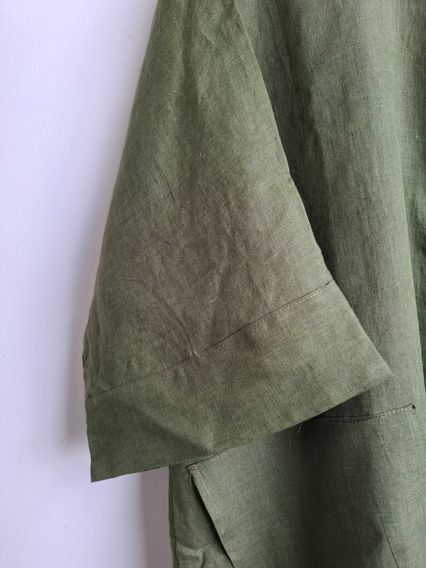 Safari Dress Green - Linen