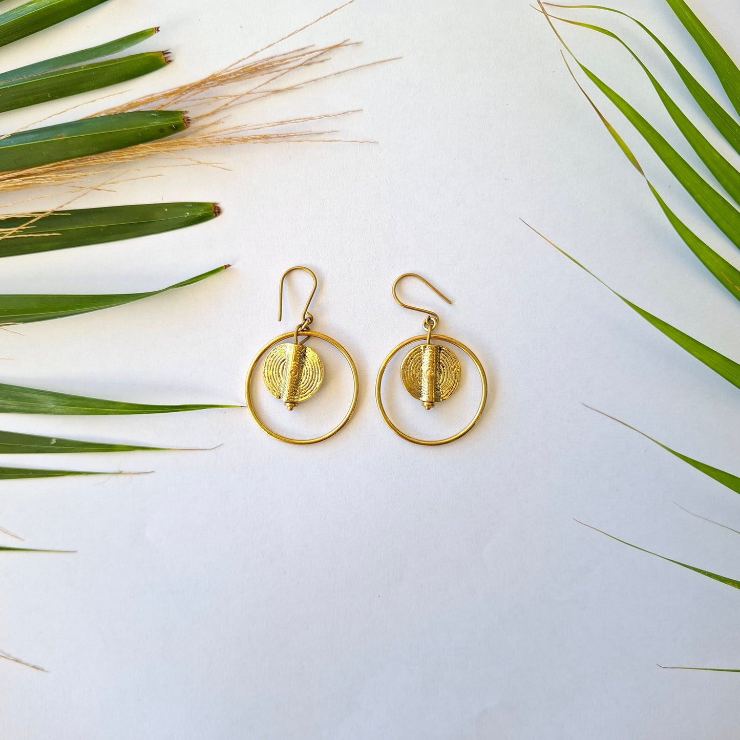 Brass Earrings 417