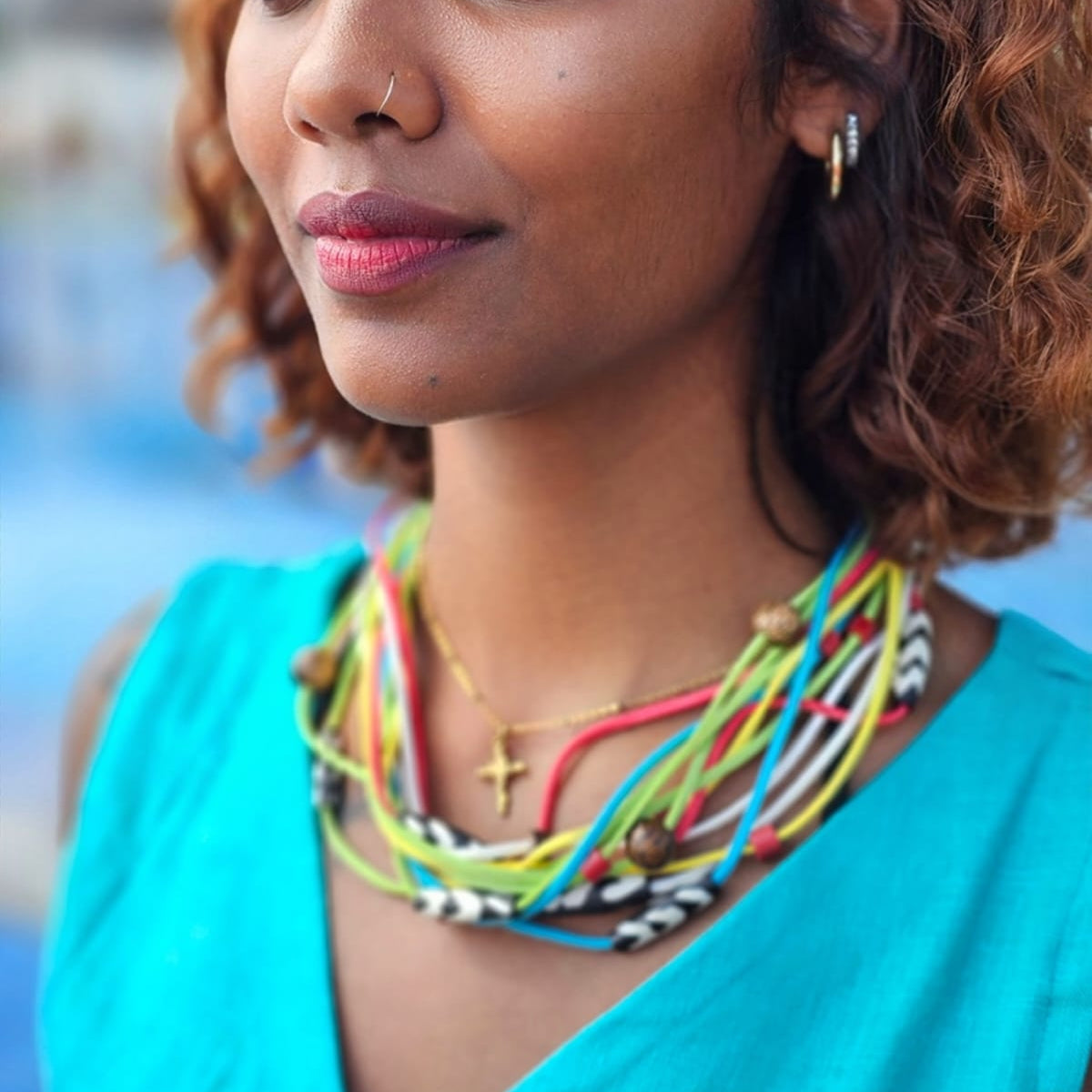 Beaded necklace 228