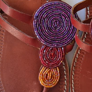 Maasai Sandals - Pink Tatu