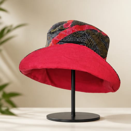 Reversable Bucket Hat - Deep Corals