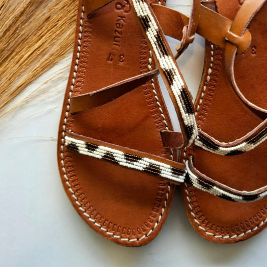 Maasai Sandals - Giraffe