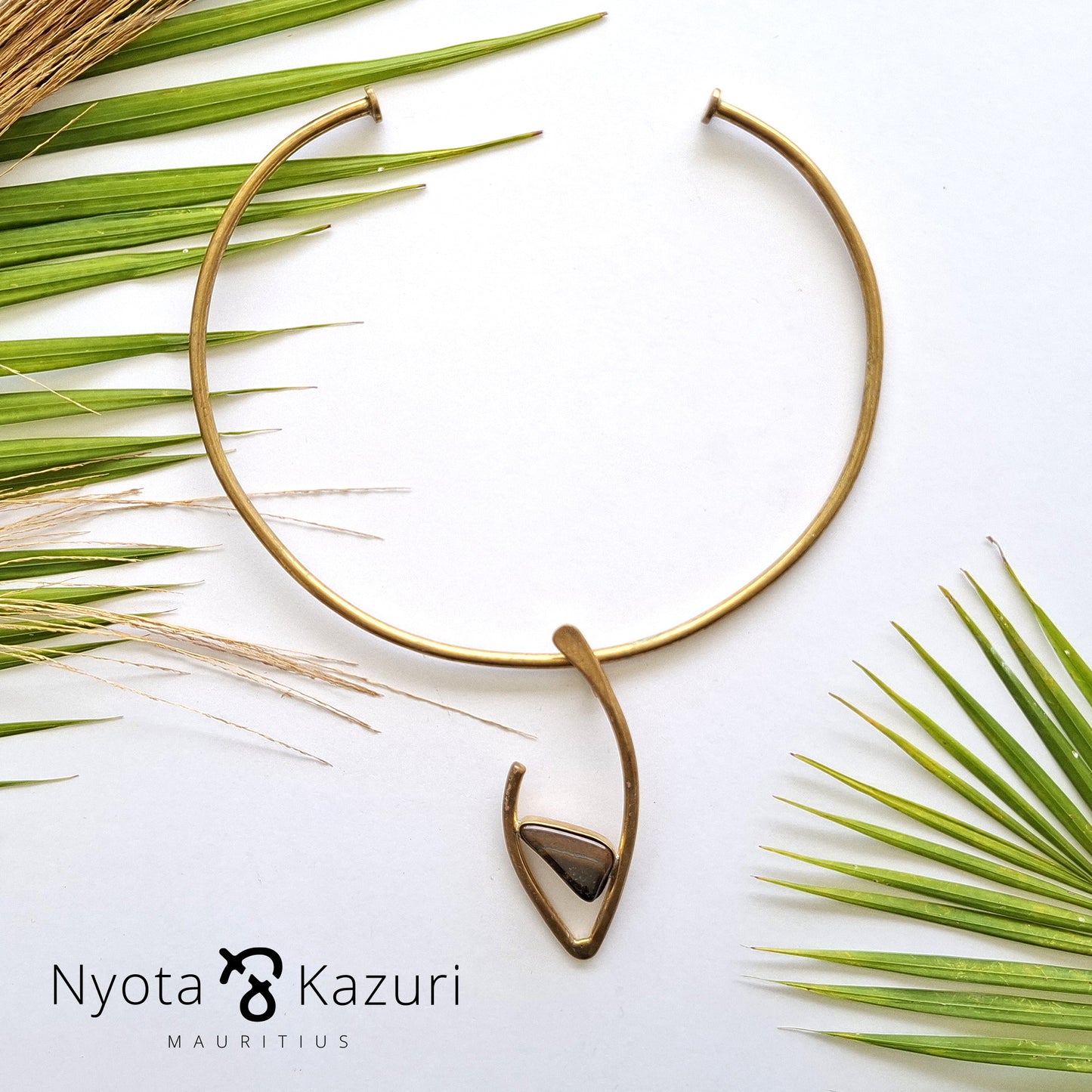 Brass necklace 170