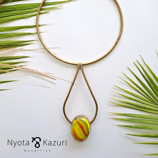 Brass necklace 46