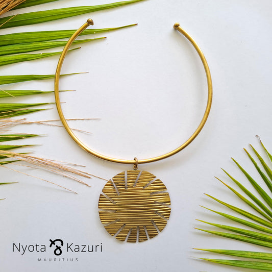Brass necklace 154