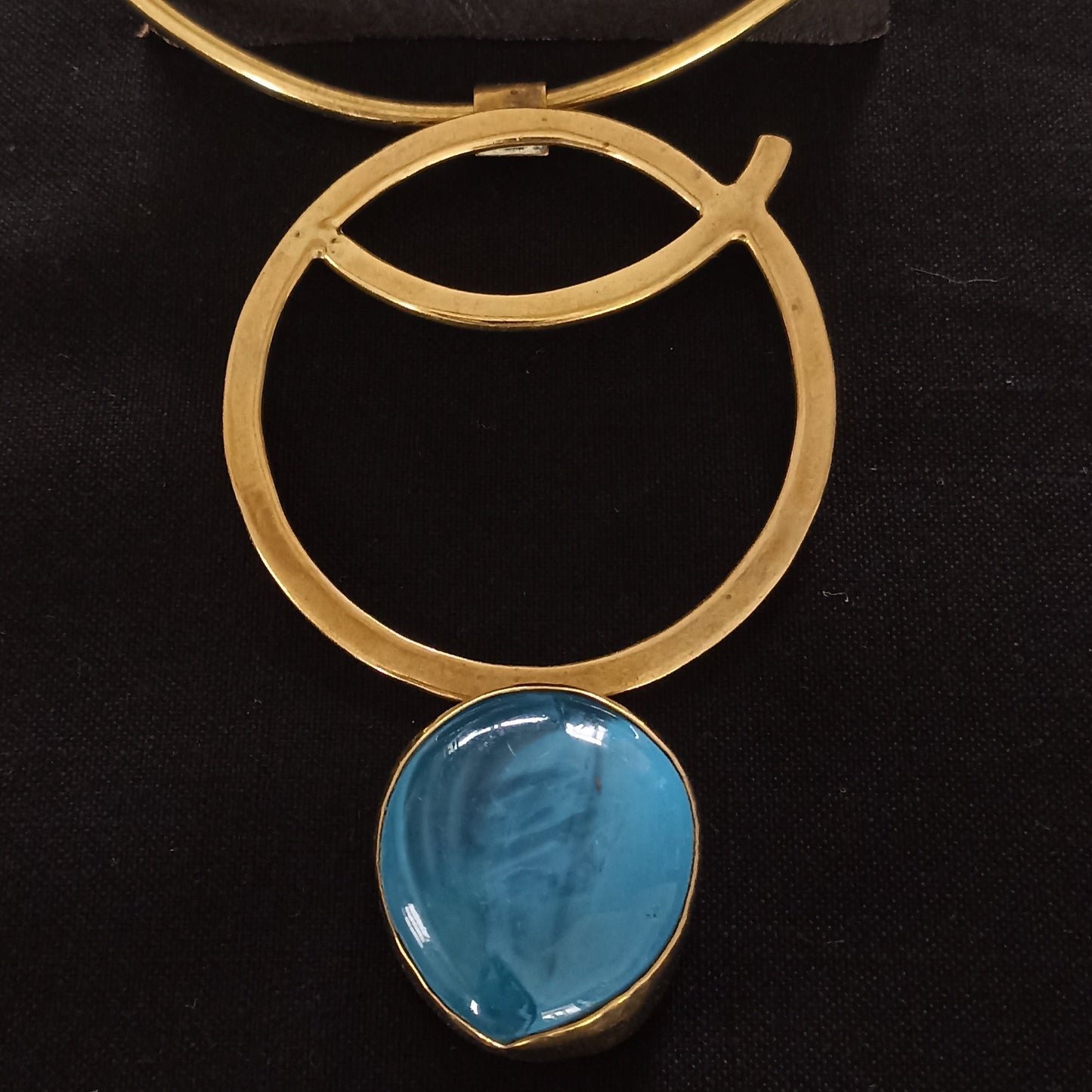 Brass necklace 118