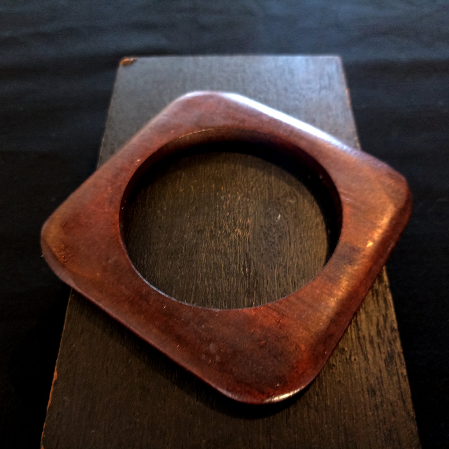 Brass Bracelet 181 - Wood