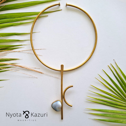 Brass necklace 172