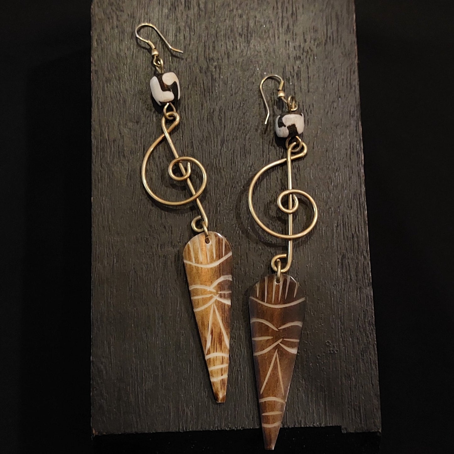 Brass Earrings 158