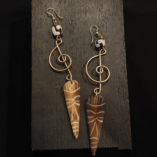 Brass Earrings 158