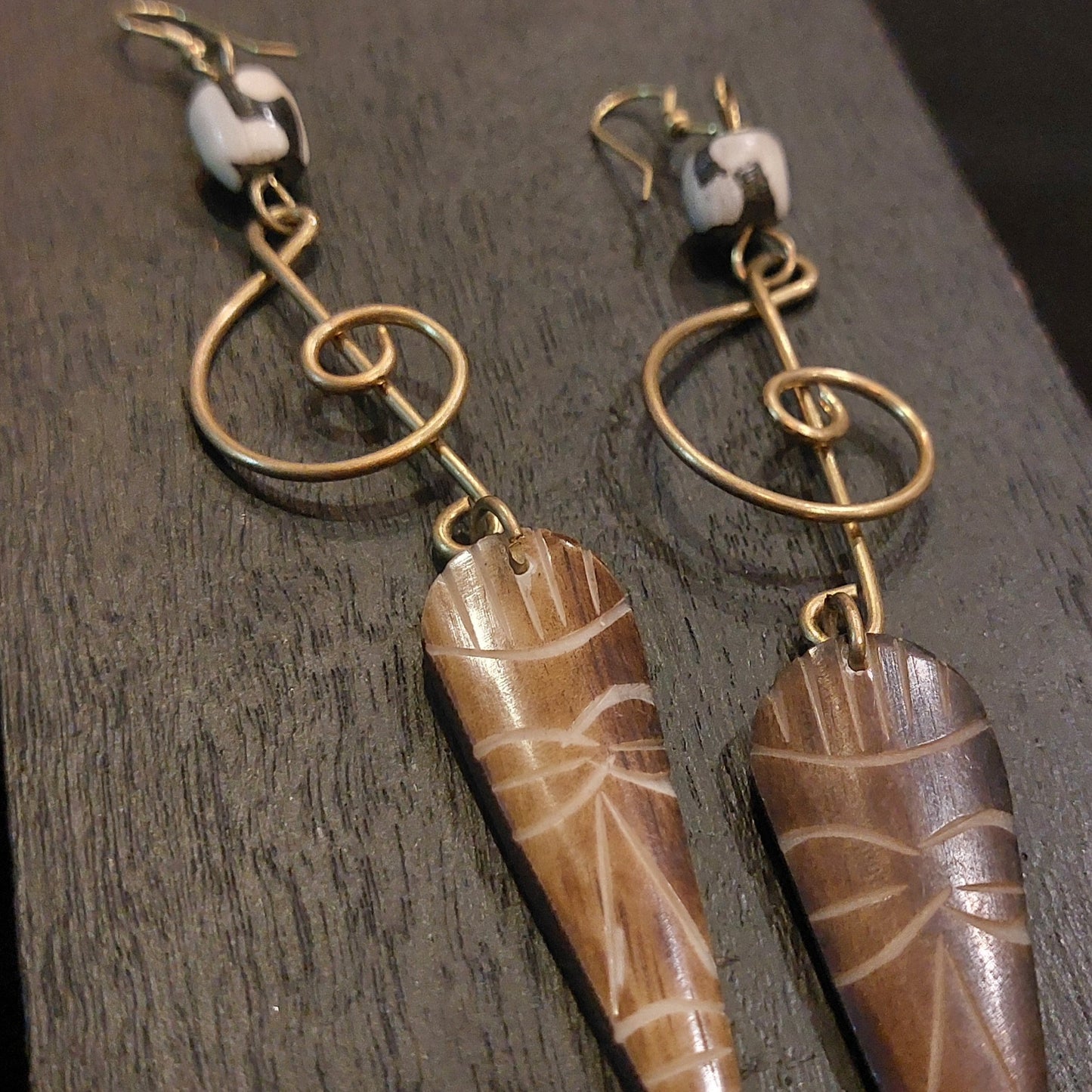 Brass Earrings 158