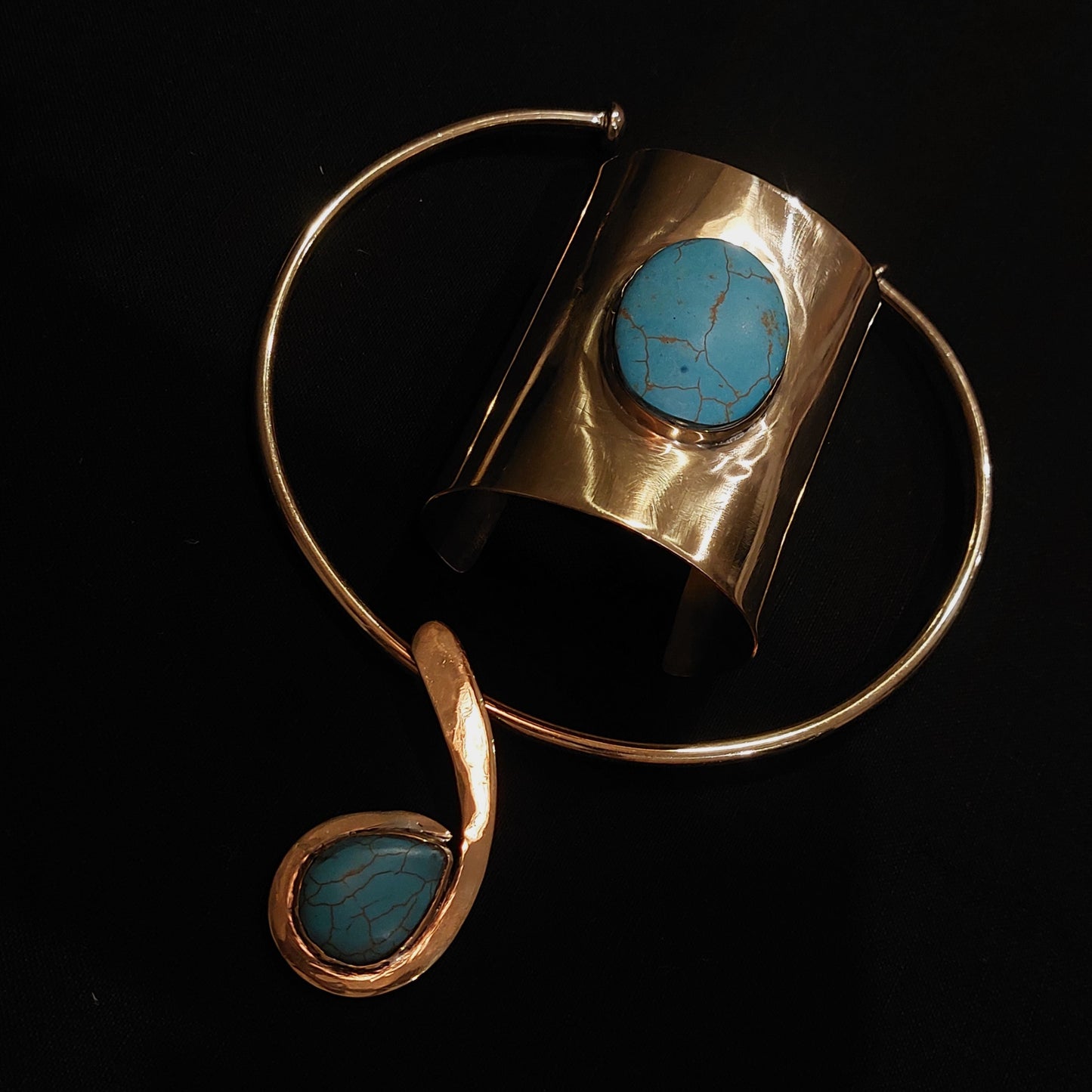 Brass Set 19 - Turquoise