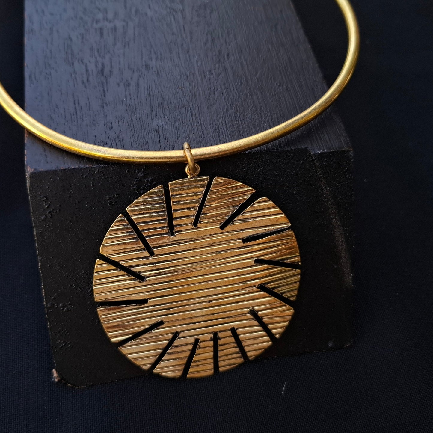 Brass necklace 154