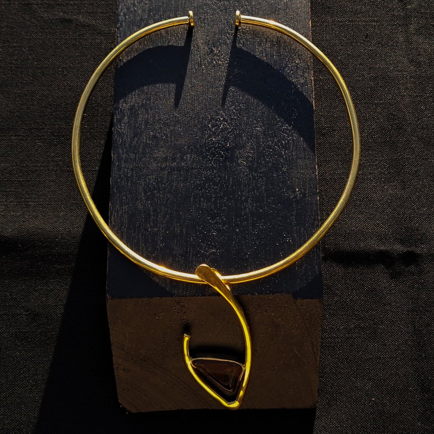 Brass necklace 174