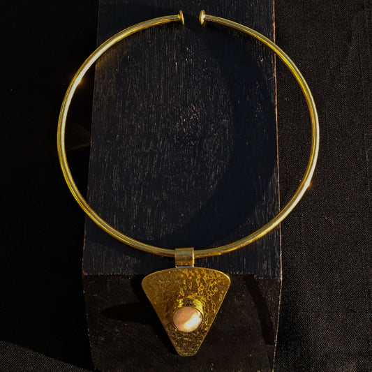 Brass necklace 169