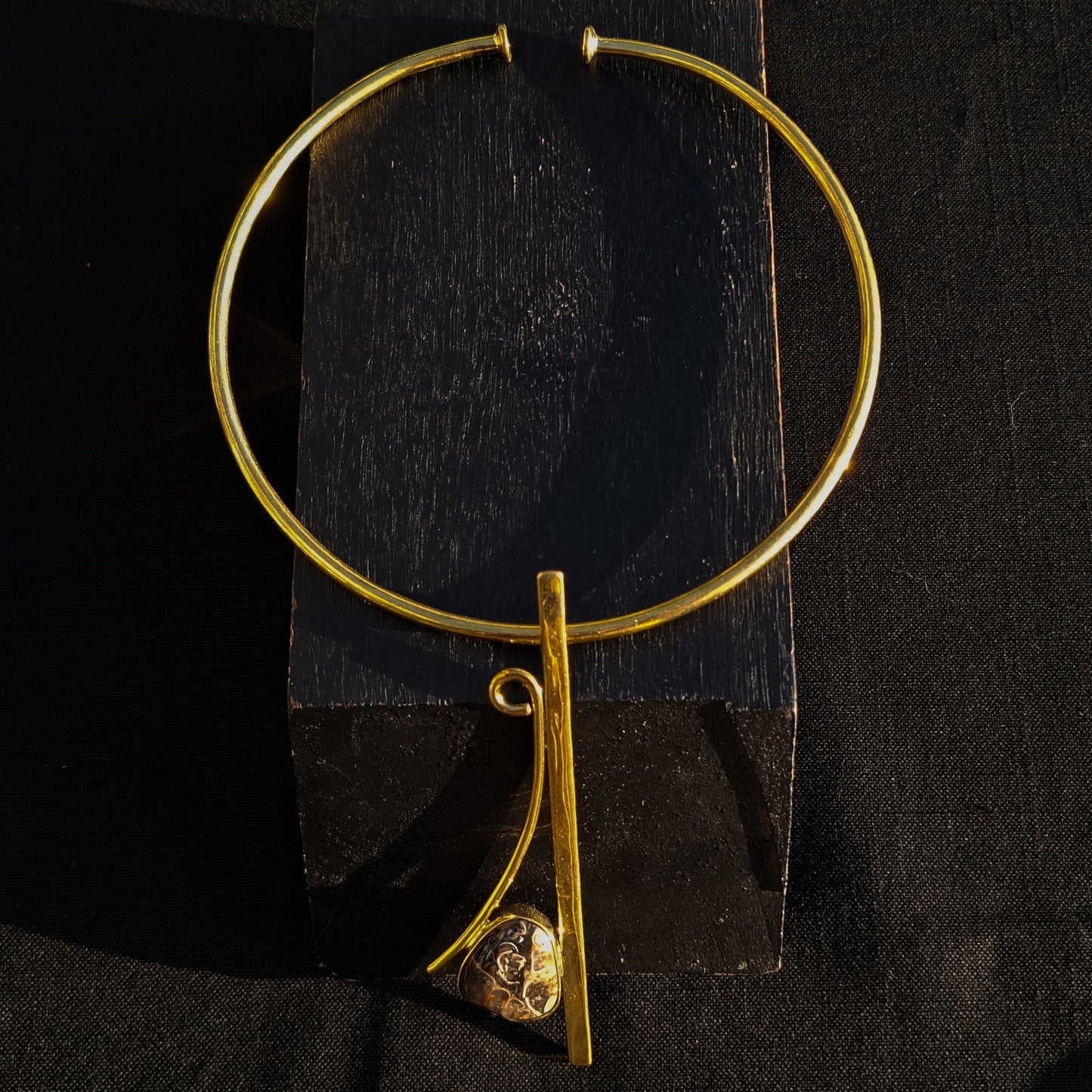 Brass necklace 168