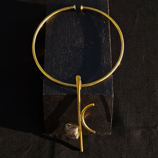 Brass necklace 165