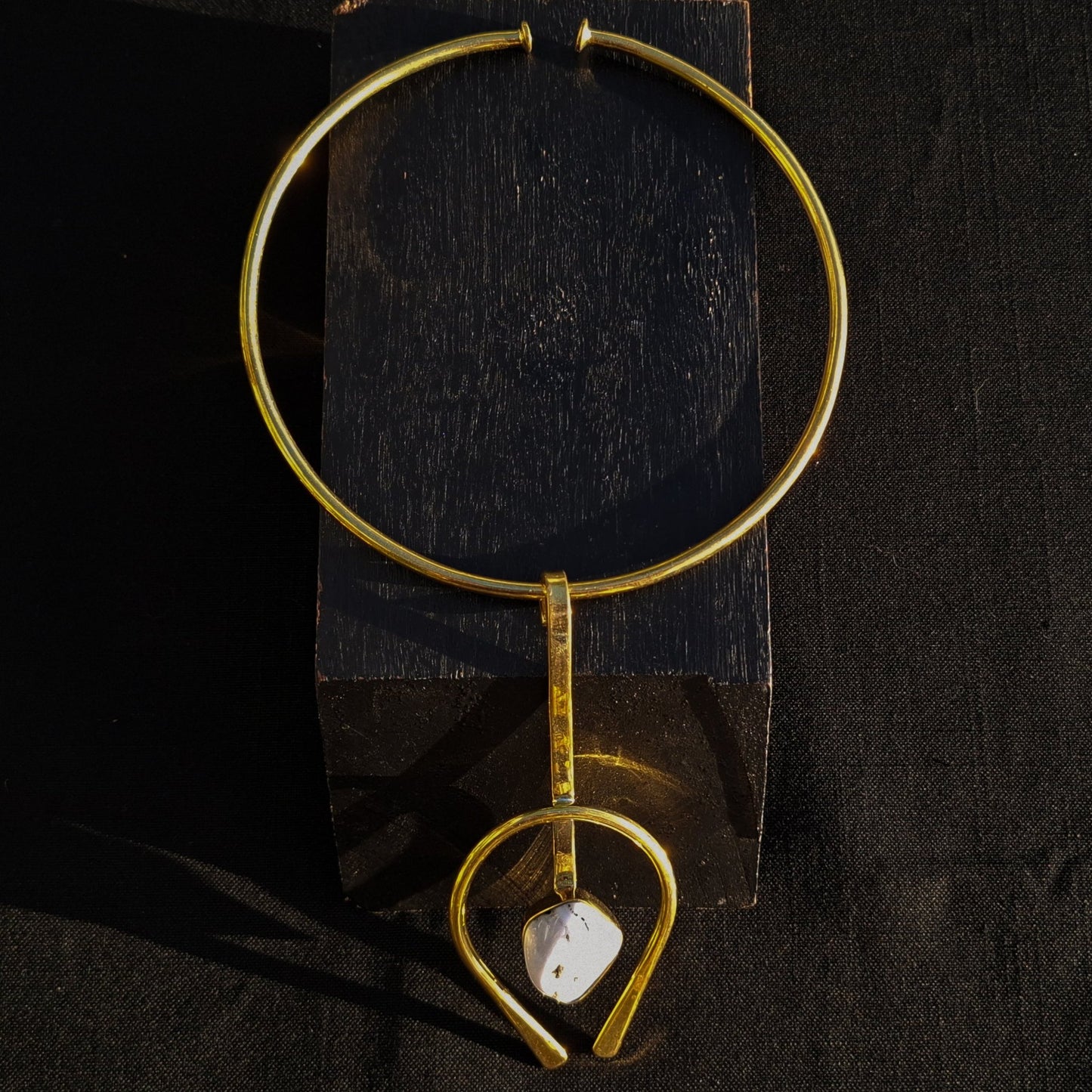 Brass necklace 164