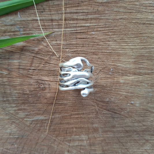Silver-tone ring 276