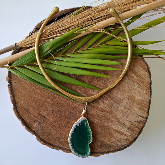 Brass necklace 230
