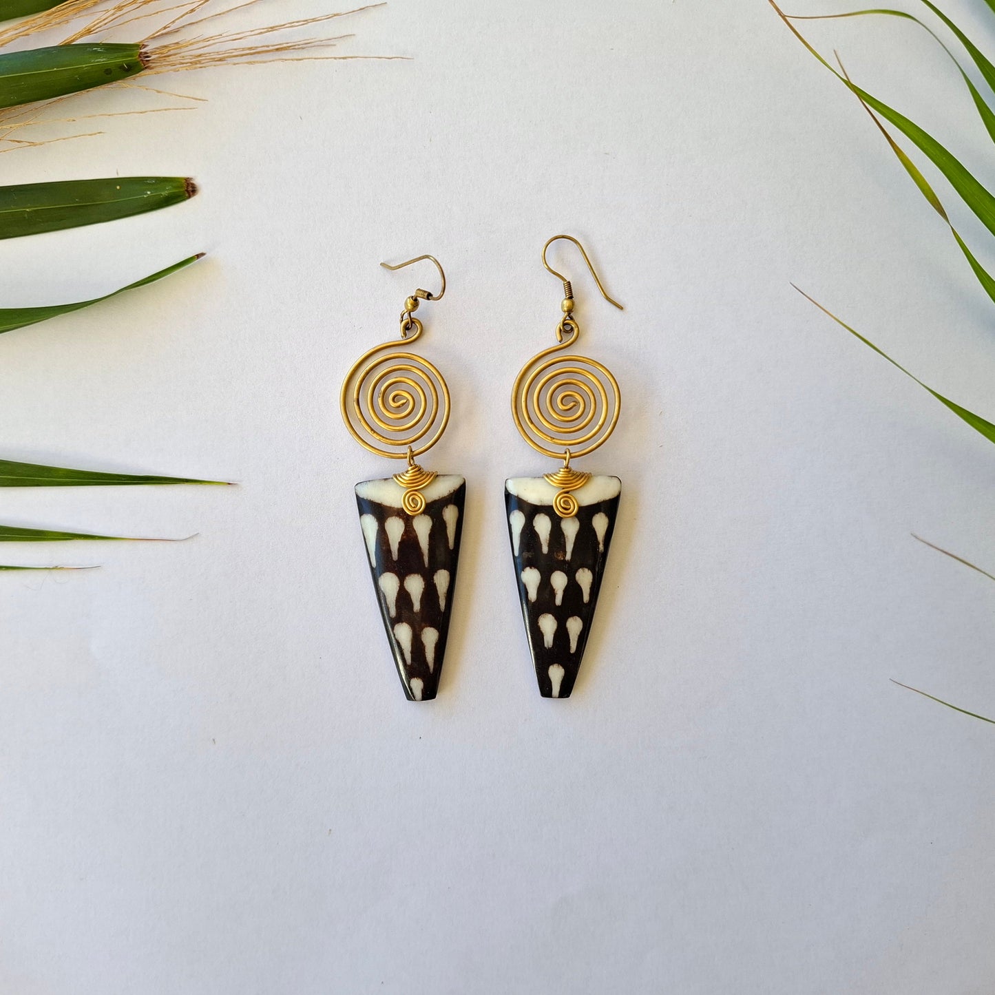Brass Earrings 396