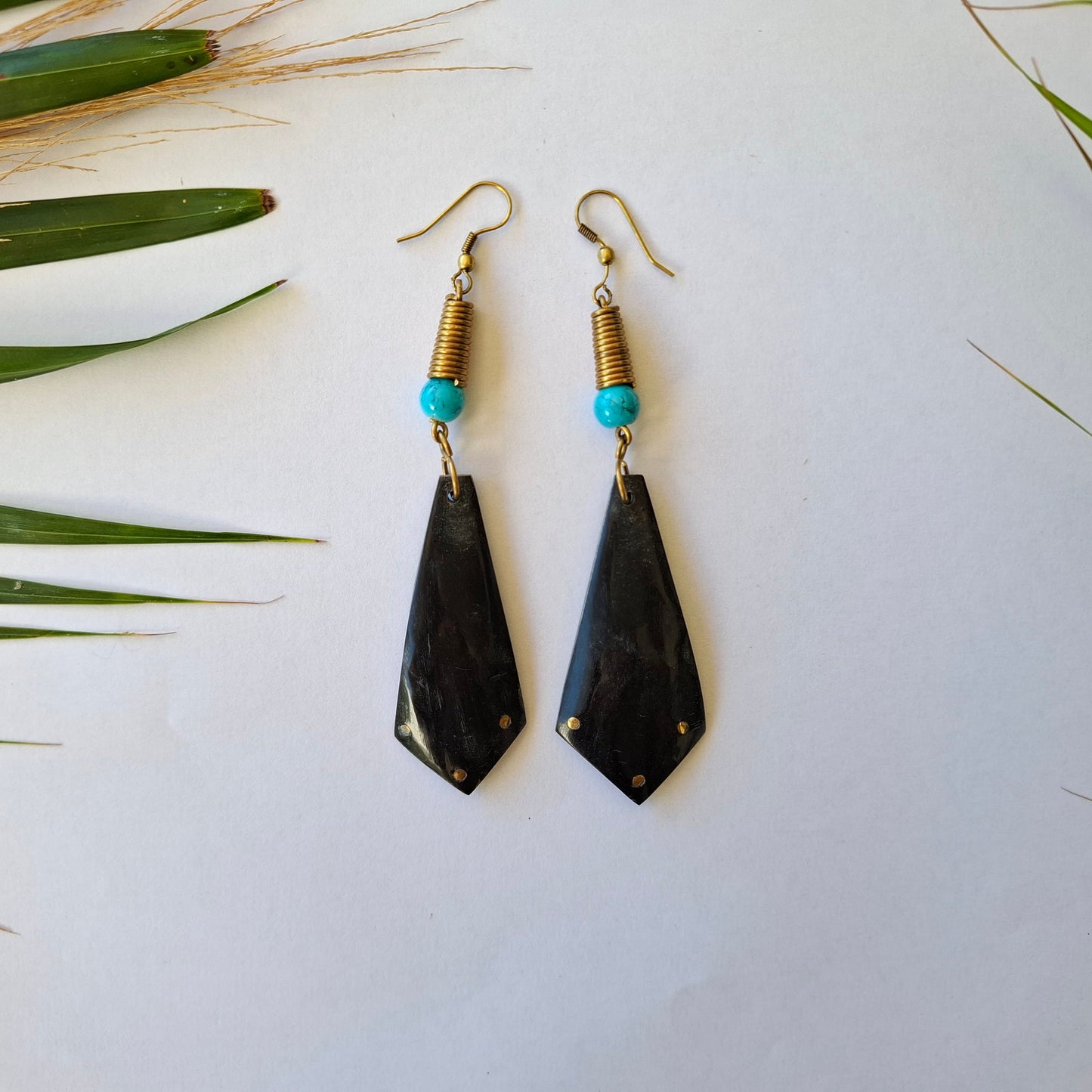Brass Earrings 398