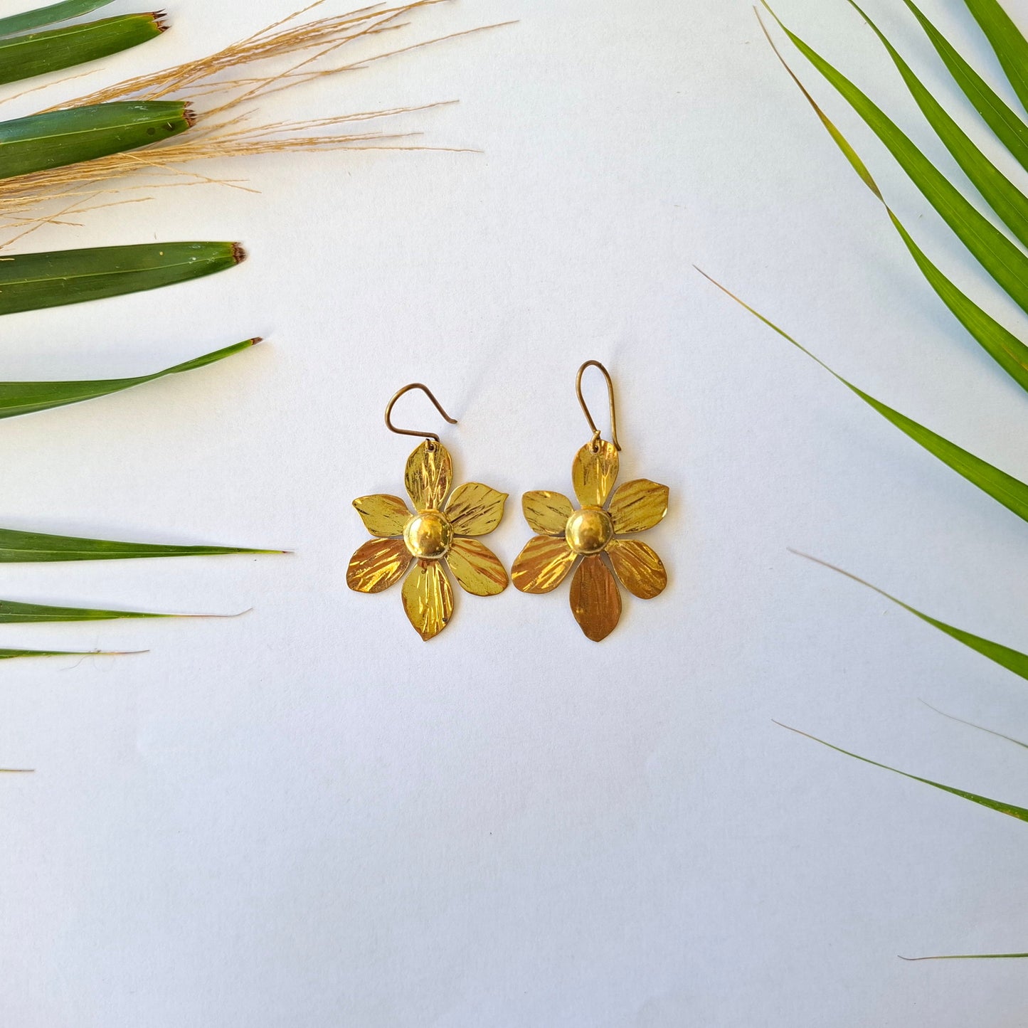 Brass Earrings 418