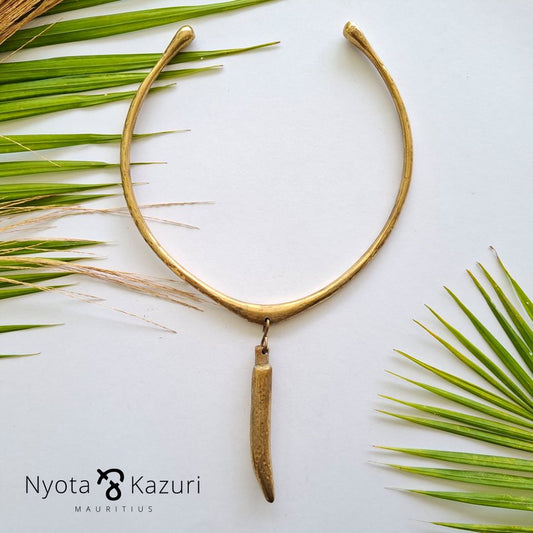 Brass necklace 88