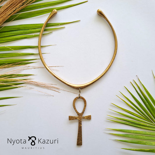 Brass necklace 83