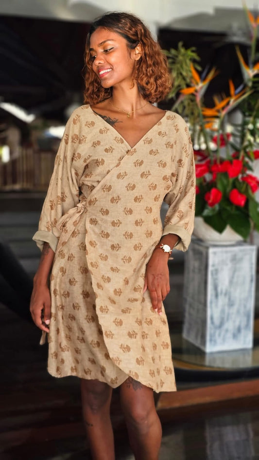 Majani Wrap Dress - Cotton