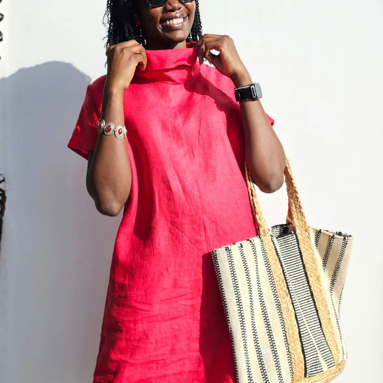Turtelneck dress - Linen