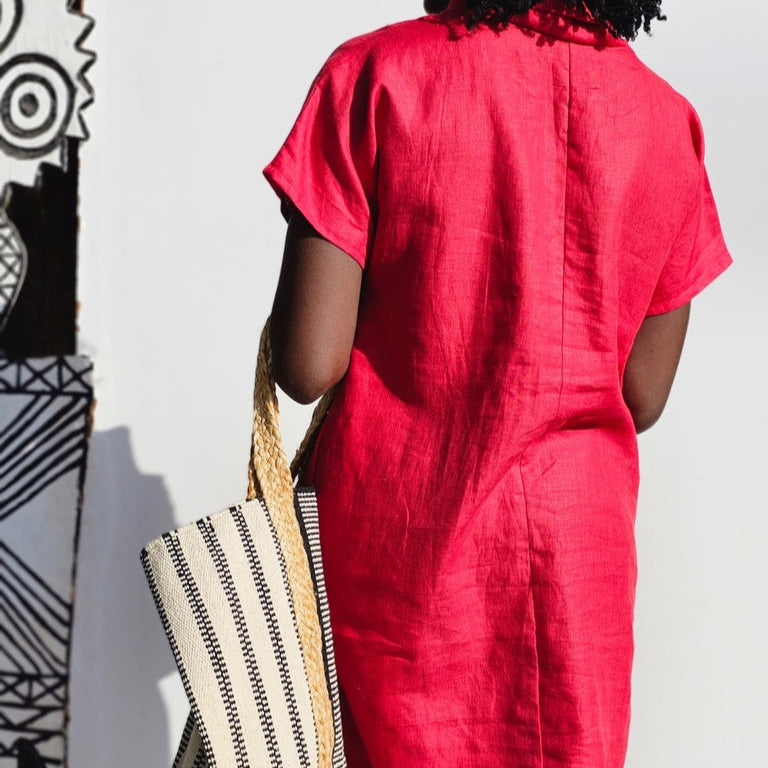 Turtelneck dress - Linen