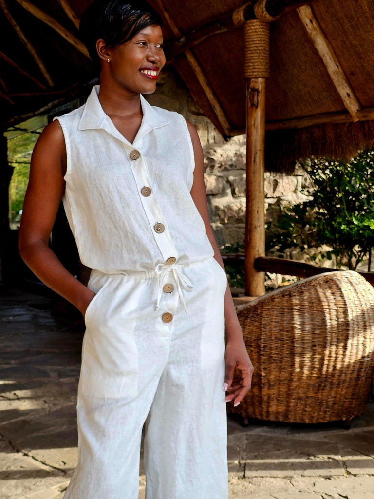 Monaco Jumpsuit - Linen