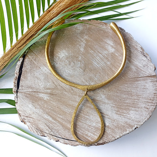 Brass necklace 113