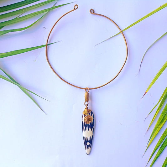 Brass necklace 41