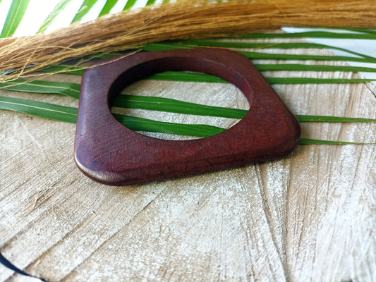 Brass Bracelet 181 - Wood