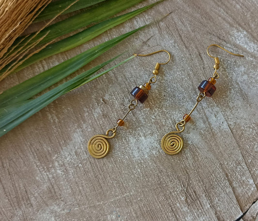 Brass Earrings 340
