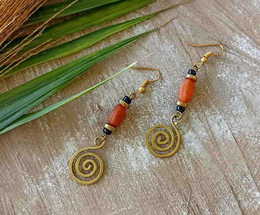 Brass Earrings 336