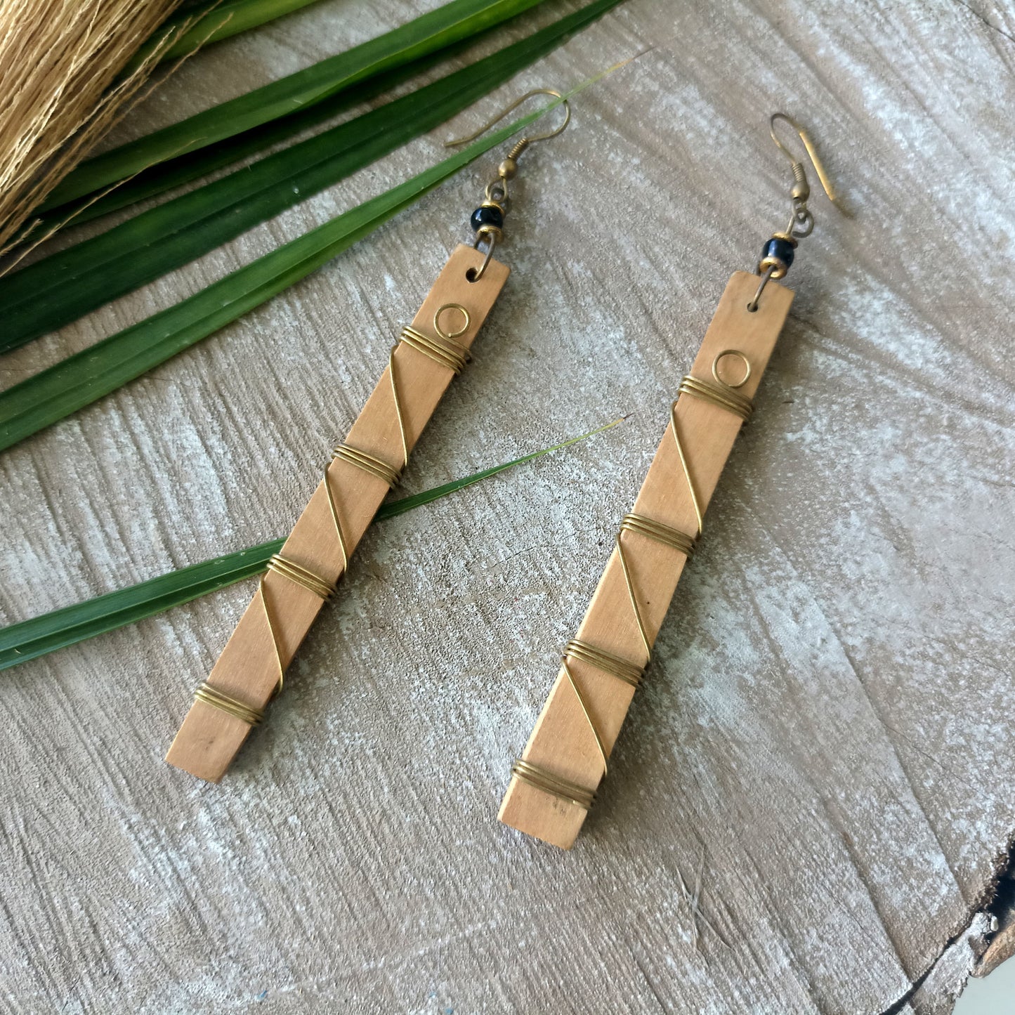 Brass Earrings 095