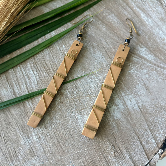 Brass Earrings 095