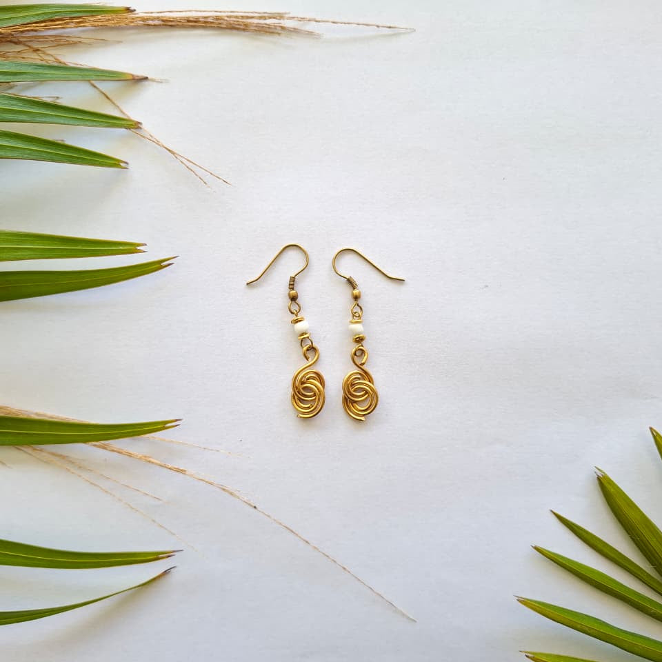 Brass Earrings 392