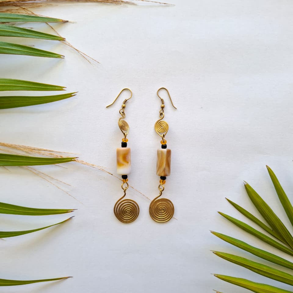 Brass Earrings 384