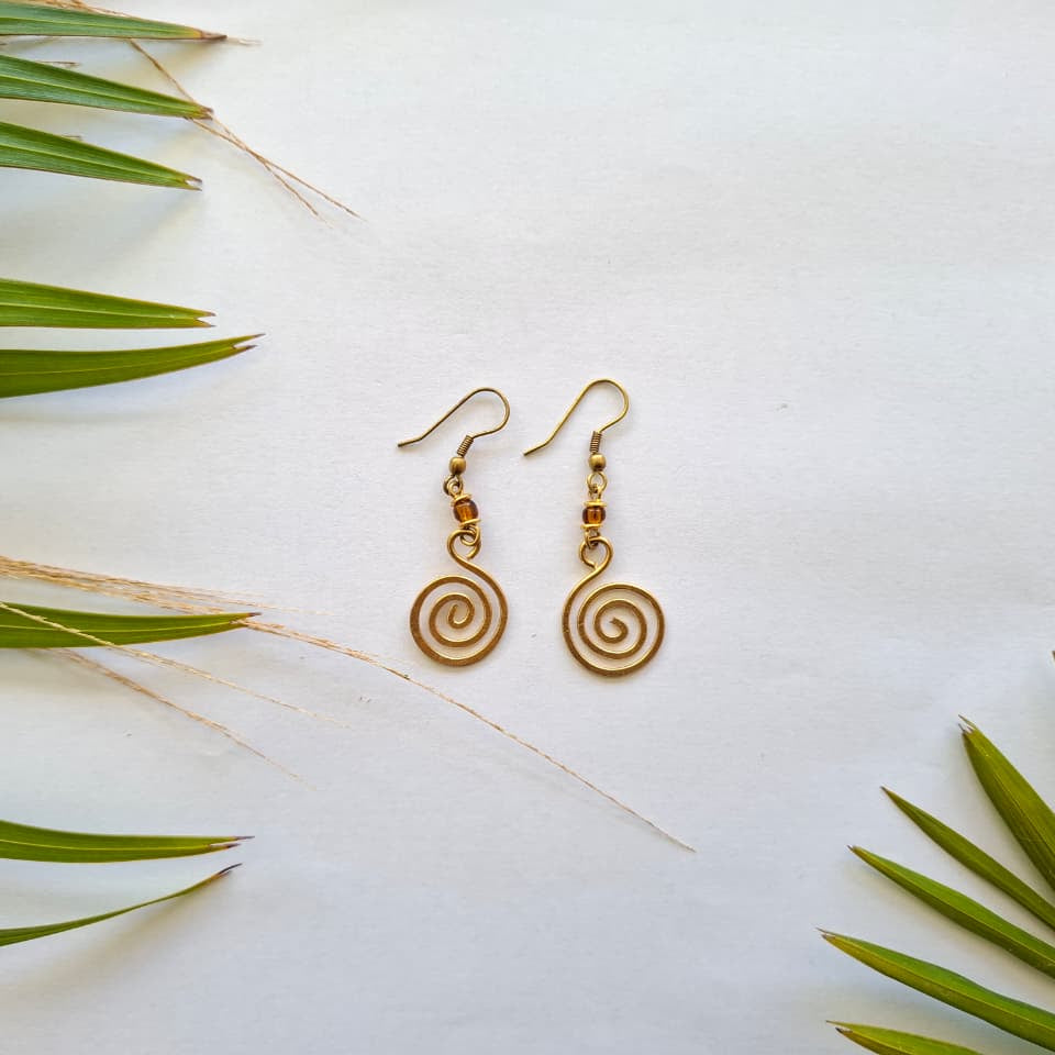Brass Earrings 383