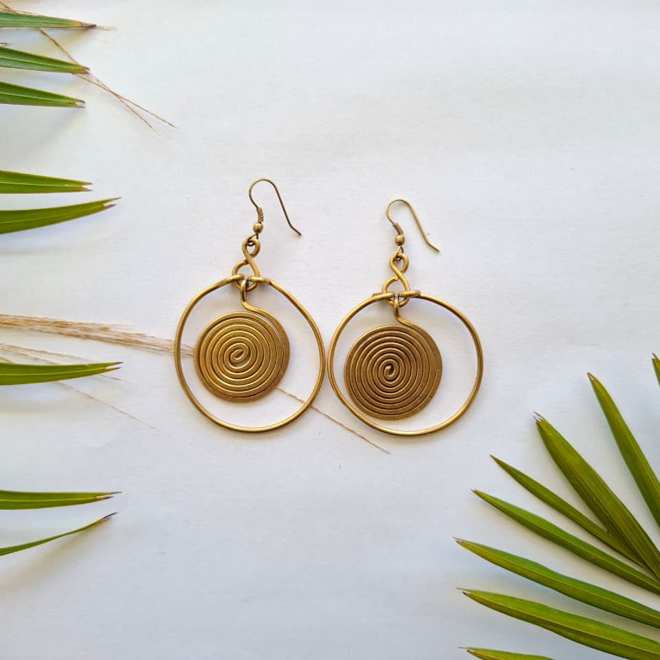 Brass Earrings 370