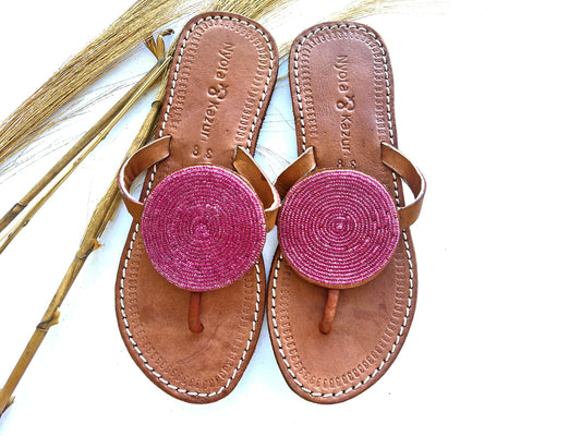 Maasai Sandals - Flamingo