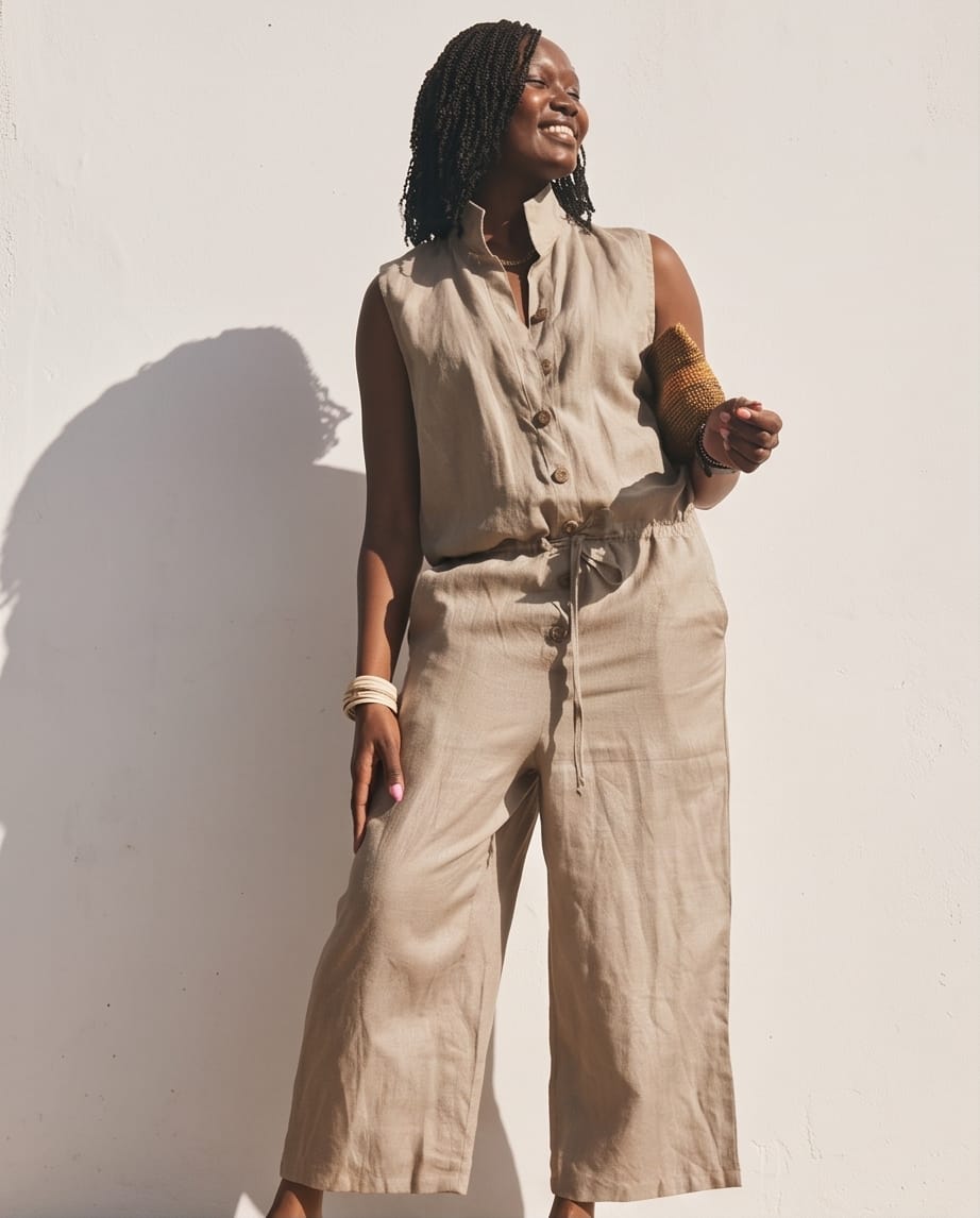 Monaco Jumpsuit - Linen