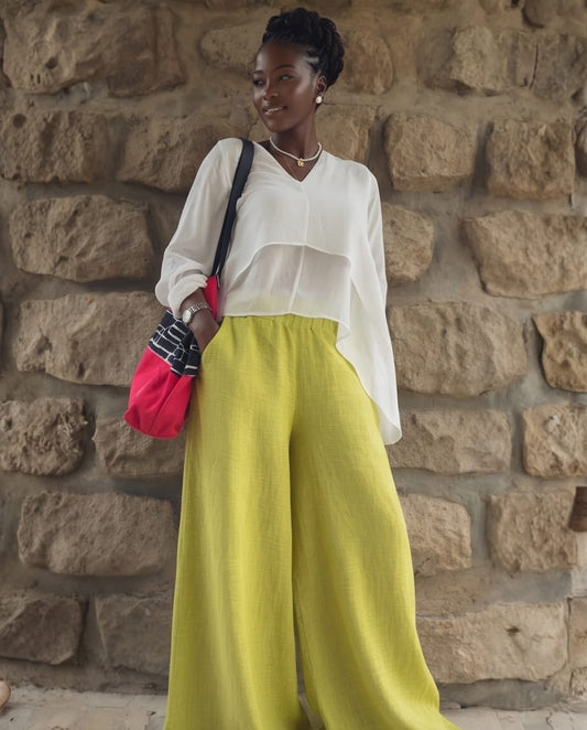 Palazzo Pants Limeta - Linen